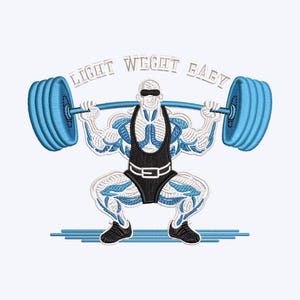 Lightweight Baby Gym Embroidery Design, Digital Download, Available in All Hoop Sizes