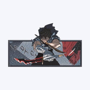 Premium Anime Embroidery Design for Machines - Available in Multiple Hoop Sizes - Pick Your Hoop Size