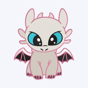 Baby Dragon, Maschinenstickerei, 5 Größen, digitaler Download