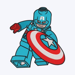 Superhero embroidery pattern file, Compatible for All Embroidery Machines - Available in all Sizes
