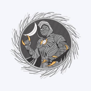 High-Quality Superhero Embroidery Design, Multiple Formats Available - Pick Your Hoop Size