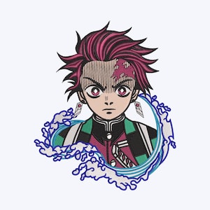Unique anime embroidery design file For machines - Pick Your Hoop Size