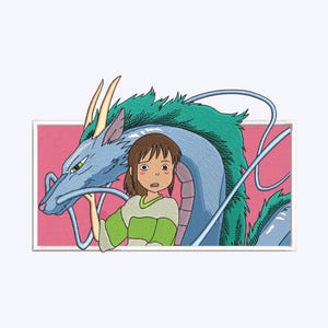 High-quality anime embroidery pattern - Pick Your Hoop Size