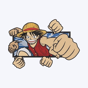 Premium Anime Embroidery Design Embroidery Machines Files: Choose Your Hoop Size
