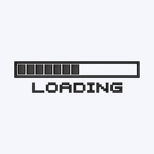 Gamer Loading Embroidery Design File, 7 Sizes, Instant Download