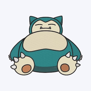 Kids Favorite Poke Cartoon embroidery design file, Available In All Hoop Sizes