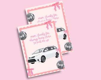 Funny Mom Car Card | Mother's Day Greeting | Handmade