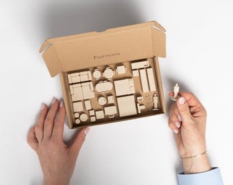 Zestaw mebli w skali 1:50 – Kompaktowe narzędzie do projektowania wnętrz | Zestaw do projektowania architektonicznego firmy Formini