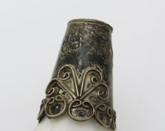 Vintage Sterling Thimble Sewing Collectibles Mexican Sterling