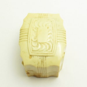Vintage Celluloid Box Jewelry Display White Ring Box
