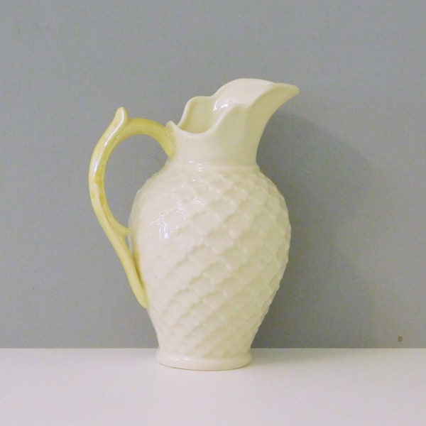 Small Belleek Pitcher, Ireland Porcelain, Green Mark, Vintage Porcelain Pitcher