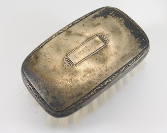 1930s Webster Sterling Baby Brush; Engraved Earl