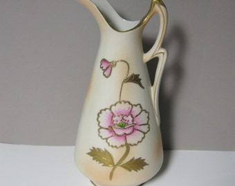 Vintage Porcelain Vase Lenwile Ardalt Pink Flower Bud Vase