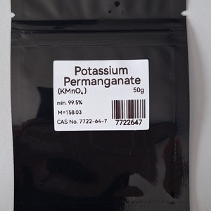50 g de permanganate de potassium à 99,5 % + CAS 7722-64-7