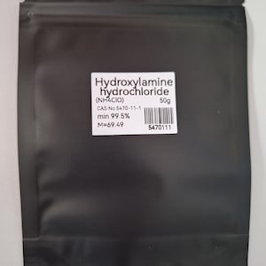 50 g di cloridrato di idrossilammina EP/USP di grado farmaceutico ad alta purezza, 99,5%+, CAS 5470-11-1