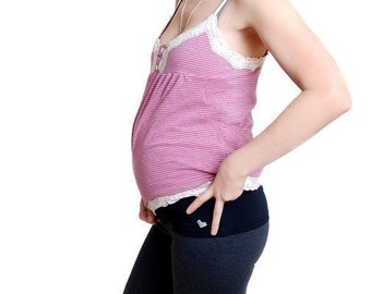 Maternity belly band in luxe black - haramaki pregnancy band