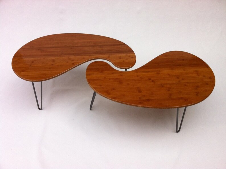 Nesting Kidney Bean Coffee Tables Mid Century Modern Image 0