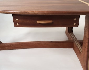 The Dori | Sapele & Maple Split Pearsall with Drawers