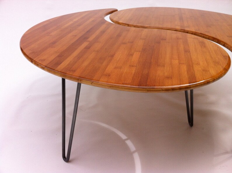 Yin Yang Nesting Large Round Coffee Table MidCentury Modern Etsy
