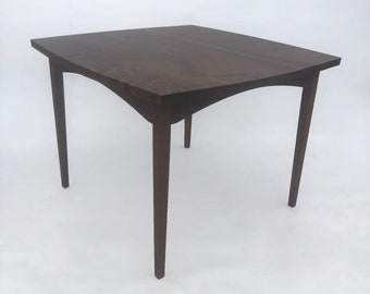 Square Minimalist Walnut Dining Table