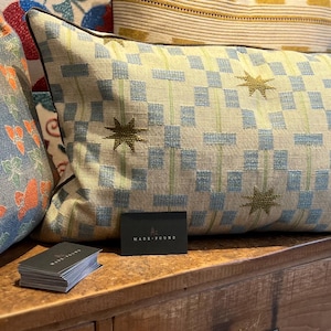 Studio Ashby Afua piped cushions, handmade in a choice of colourway and sizes