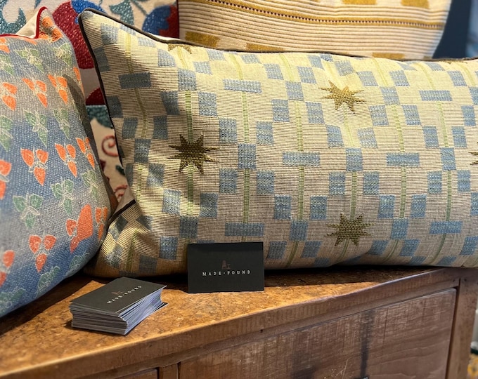 Studio Ashby Afua piped cushions, handmade in a choice of colourway and sizes