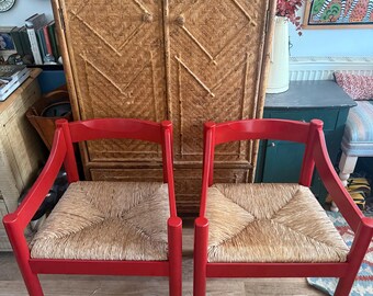 Vico Magistretti Carimate Chairs – Rush Seats - Etsy