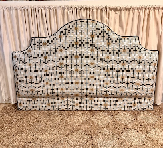 Studio Ashby Afua bespoke upholstered headboard made to order