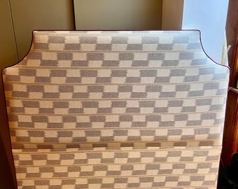 Bespoke upholstered headboard in choice of premium Andrew Martin fabrics and various designs and bed sizes
