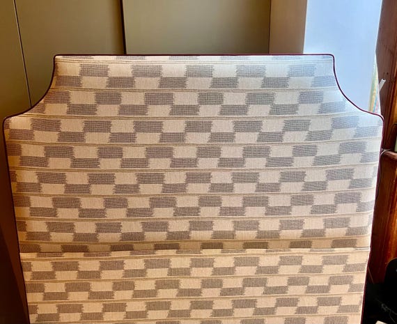 Bespoke Upholstered Headboard: Andrew Martin Fabric, Custom Size & Design