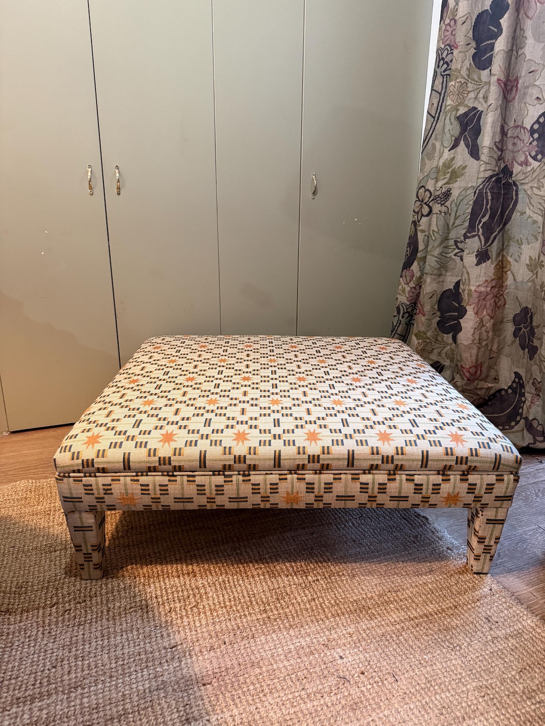 Bespoke Footstool Ottoman With Fully Upholstered Legs in COM - Etsy