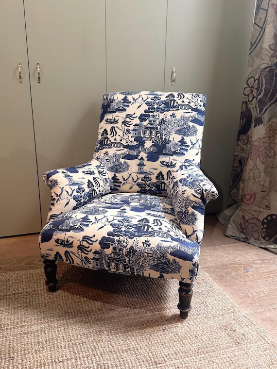 Antique Napoleon III Armchair – Upholstered to Order, Your Fabric Choice