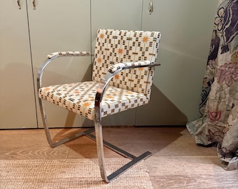 Iconic 1960s Mies van der Rohe Brno chair in Studio Ashby Afua in Turmeric