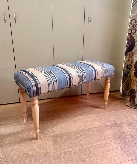 The Stud - A classic, studded bench, upholstered in COM or a fabric we source on your behalf.