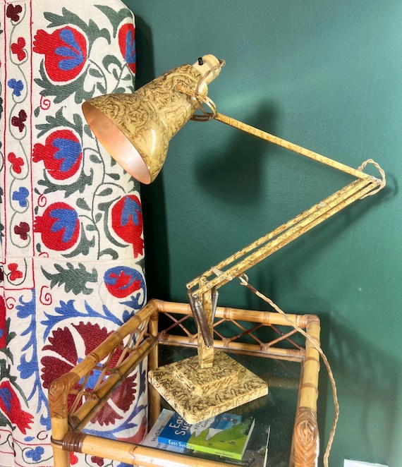 1938 Herbert Terry Anglepoise Lamp – Model 1227, Collectible Industrial Desk Lamp