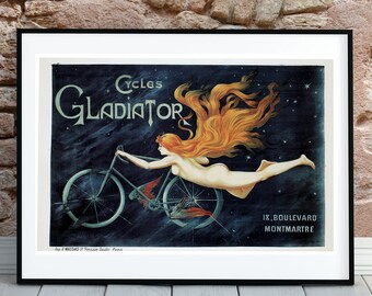 Nude Bicycle Poster - Etsy