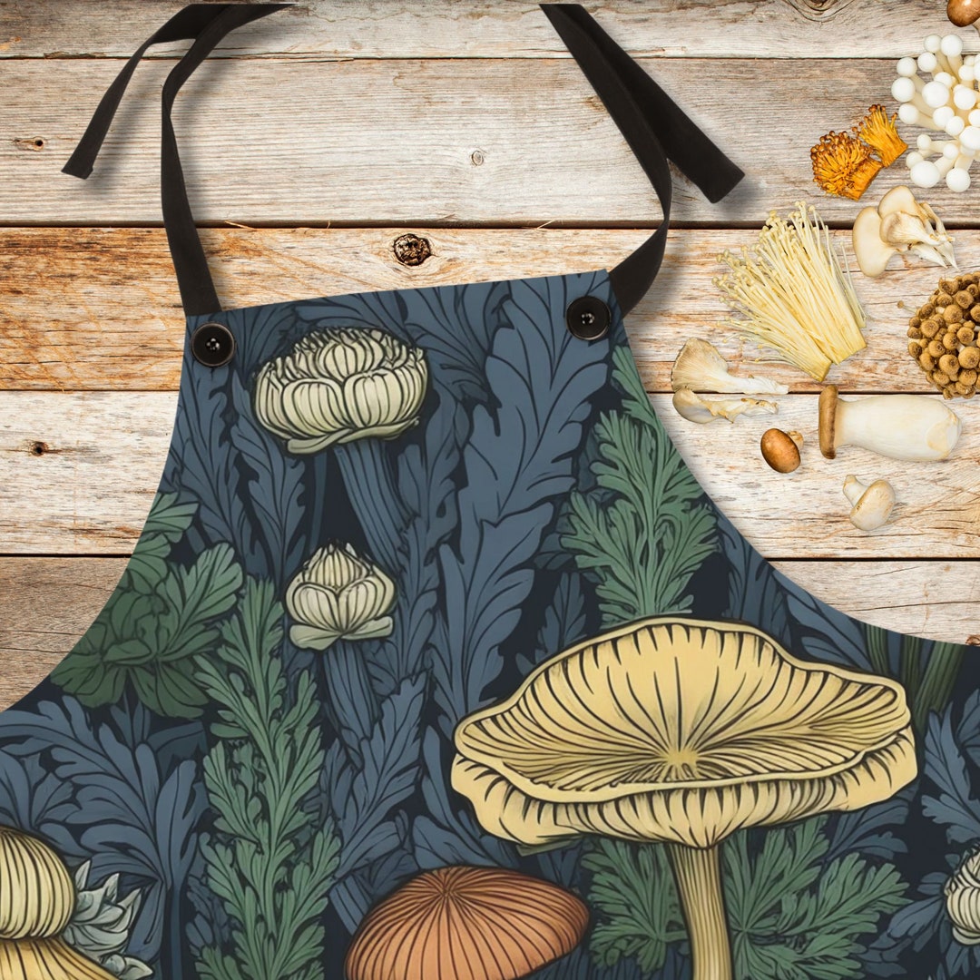 Mushroom Boho Cottagecore Apron, Housewarming Gift, Hostess Gift ...