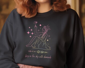 Lucy In The Sky With Diamonds Shirt, Celestial Sweatshirt,