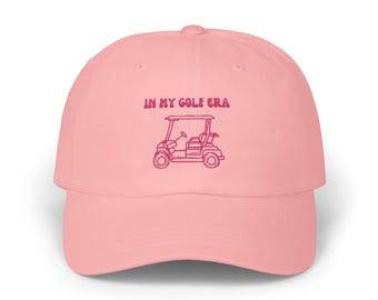 In My Golf Era Embroidered Hat, Trendy Womens Golf Cap, Custom Color Option