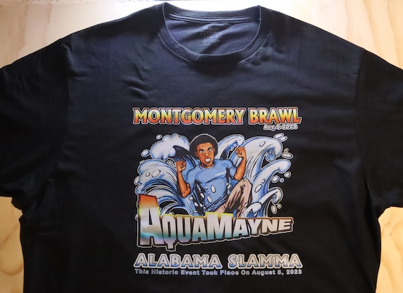 Deluxe Aquamayne Dock Hero T-shirt-montgomery Brawl / Alabama
