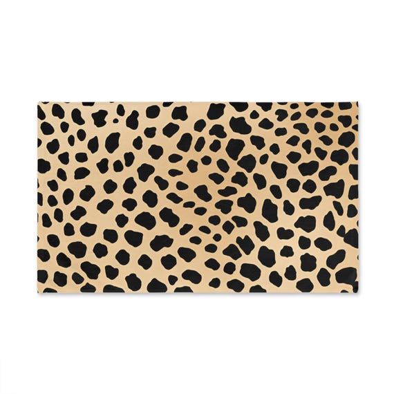 Leopard Print Hand Towel Cheetah Pattern Bathroom Towel Stylish Animal Print Kitchen or Bath Towel College Dorm Decor Gifts for Her Etsy Canada