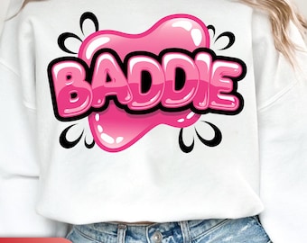Baddie PNG Bundle | Pink Glow Digital Design | Trendy Baddie Aesthetic PNG | Transparent Background Sublimation | Digital Baddie Art