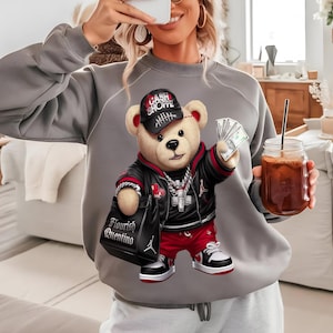 Bear PNG | Hip-Hop Bear Png | Boss Bear Png | Gangster Bear Png | Hip-Hop Bear Png Design | Best Selling Png | Urban DTF Digital Download