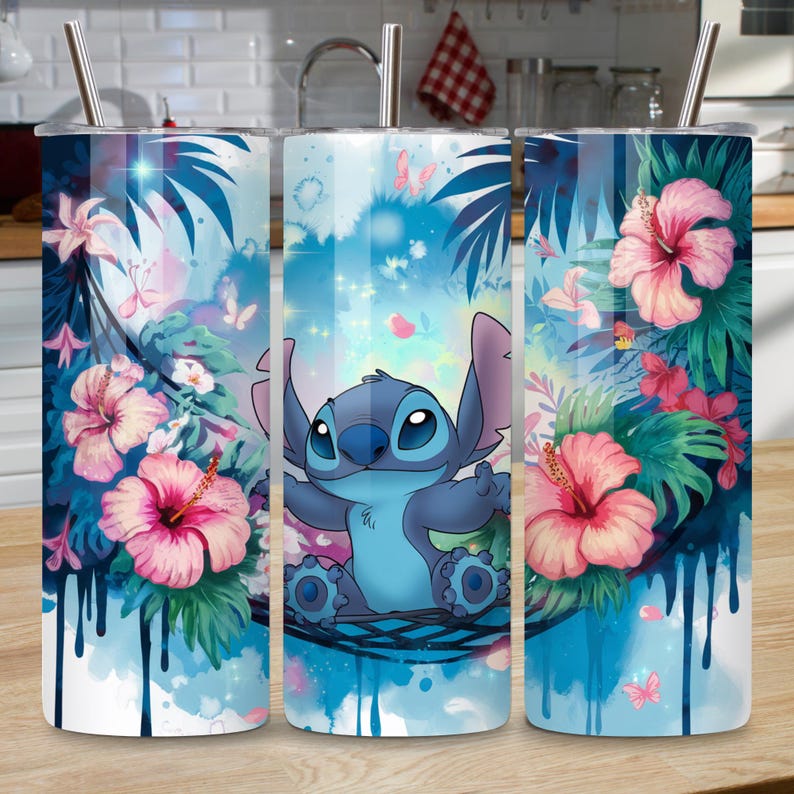 stitch tumbler png wrap, 20oz watercolor tumbler design, stitch sublimation skinny tumbler, cute stitch floral sublimation png, digital download stitch design, pastel stitch art file png, magic stitch tumbler png design, skinny tumbler stitch character, sublimation file for floral tumbler, printable png stitch wrap, watercolor floral png sublimation, cute stitch clipart for tumblers