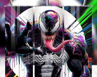 Venom Tumbler Wrap: Spiderman 20oz Tumbler Design (Digital Download)