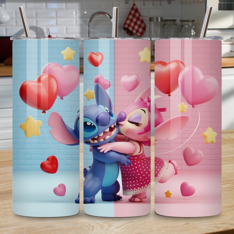 3d stitch png for tumblers, 20 oz skinny floral wrap png, lilo stitch sublimation wrap design, cute disney wrap png, printable lilo and stitch art, stitch floral png cup wrap, kawaii tumbler png download, character themed tumbler png, stitch wrap design for sublimation, floral cartoon png file, tumbler wrap lilo and stitch style