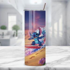 20oz skinny tumbler, sublimation design, stitch Floral, stitch tumbler, tumbler sublimation, disney stitch, stitch lilo, stitch png, disney tumbler, stitch clipart, digital download