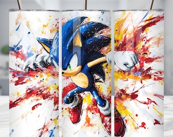 90s Cartoon Tumbler Wrap: Lightning Power Sublimation Design (Digital Download)