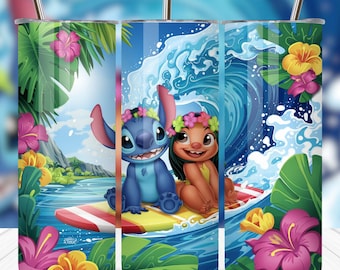 Glitter Stitch Tumbler Wrap PNG: 20 Unzen Skinny Sublimationsdesign (Digitaler Download)