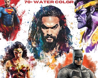 Marvel PNG Bundle | 70+ Marvel Superhero Clipart Set | Digital Download for T-Shirts, Mugs & Crafts | Superhero PNGs for DIY Projects